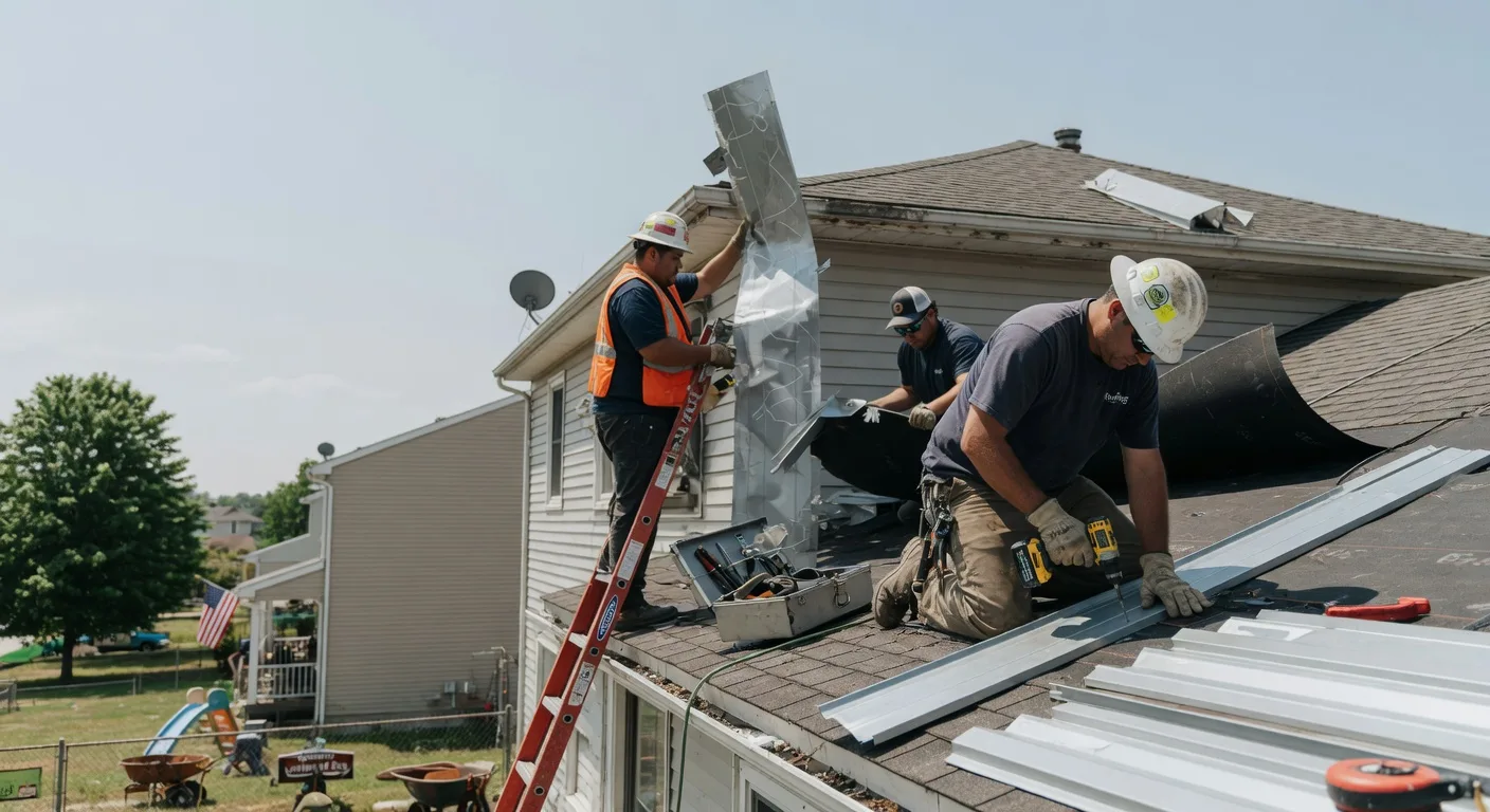 Storm Damage Metal Roof Repair in Tannersville, PA